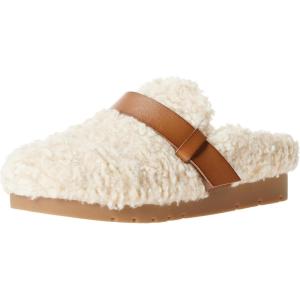 imageAmazon Essentials Womens Backless Shearling Memory Foam MuleIvory Tan Shearling