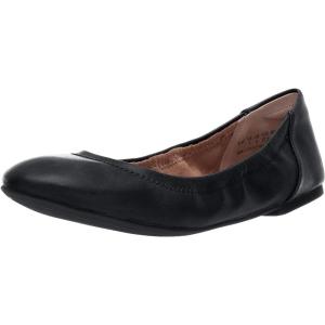 imageAmazon Essentials Womens Belice Slip On Ballet FlatBlack Faux Leather