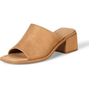 imageAmazon Essentials Womens Block Heel MuleTan Faux Microsuede