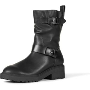 imageAmazon Essentials Womens Cropped Biker BootBlack