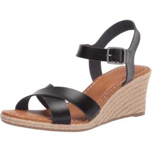 imageAmazon Essentials Womens Espadrille Wedge SandalBlack