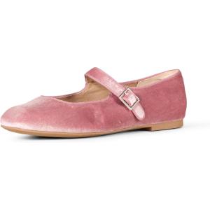 imageAmazon Essentials Womens Mary Jane Ballet FlatMauve Velvet