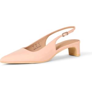 imageAmazon Essentials Womens Slingback Block HeelBlush Patent