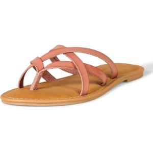imageAmazon Essentials Womens Strappy Slide Flat SandalDusty Rose