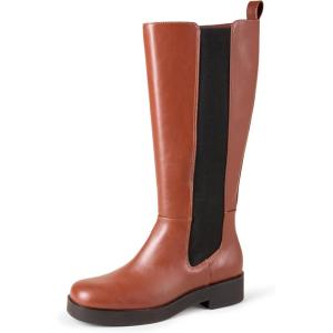 imageAmazon Essentials Womens Tall Gusset BootChestnut Brown