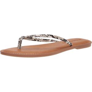 imageAmazon Essentials Womens Thong SandalBlack White Snake Print