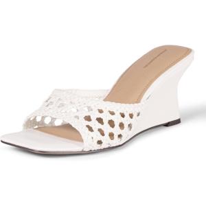 imageAmazon Essentials Womens Wedge SandalsOffwhite Cane Weave