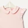 imageAmazon Essentials BabyGirls Short Sleeve BlouseLight PinkWhite