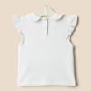 imageAmazon Essentials BabyGirls Short Sleeve BlouseLight PinkWhite