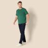 imageAmazon Essentials Mens RelaxedFit Heavyweight Cotton TShirtDeep Green