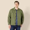 imageAmazon Essentials Mens RelaxedFit Stretch Cotton Utility JacketDark Olive
