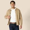 imageAmazon Essentials Mens Stitched Edge Leather BeltTan