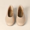 imageAmazon Essentials Womens Glove Ballet FlatsBeige Faux Leather