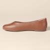 imageAmazon Essentials Womens Glove Ballet FlatsTan Faux Leather