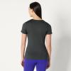imageAmazon Essentials Womens Tech Stretch ShortSleeve VNeck TShirt Pack of 2BlackHeather Graphite