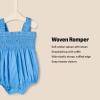 imageAmazon Essentials x Sofia Grainge Baby Girls Woven Sleeveless RomperBlue