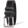 imageAmazon Essentials Mens Stitched Edge Leather BeltBlack