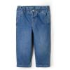 imageAmazon Essentials x Sofia Grainge Toddlers and Baby Girls Straight Leg Jean with RuffleMedium Indigo Wash