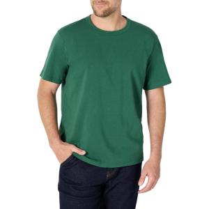 imageAmazon Essentials Mens RelaxedFit Heavyweight Cotton TShirtDeep Green