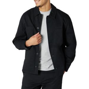 imageAmazon Essentials Mens RelaxedFit Stretch Cotton Utility JacketBlack