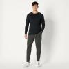 imageAmazon Essentials Mens Tech Stretch LongSleeve TShirt Pack of 2BlackHeather Graphite