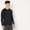 imageAmazon Essentials Mens Tech Stretch LongSleeve TShirt Pack of 2BlackHeather Graphite