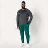 imageAmazon Essentials Mens Tech Stretch LongSleeve TShirt Pack of 2BlackHeather Graphite