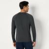 imageAmazon Essentials Mens Tech Stretch LongSleeve TShirt Pack of 2Heather GraphiteNavy