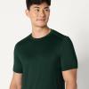 imageAmazon Essentials Mens Tech Stretch ShortSleeve TShirt Pack of 2Dark GreenHeather Graphite