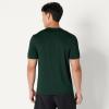 imageAmazon Essentials Mens Tech Stretch ShortSleeve TShirt Pack of 2Dark GreenHeather Graphite