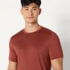 imageAmazon Essentials Mens Tech Stretch ShortSleeve TShirt Pack of 2Heather GraphiteHenna