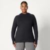 imageAmazon Essentials Womens Soft Stretch Performance Pullover with HoodSpace Dye Black