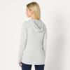 imageAmazon Essentials Womens Soft Stretch Performance Pullover with HoodSpace Dye Dove