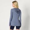 imageAmazon Essentials Womens Soft Stretch Performance Pullover with HoodSpace Dye Slate