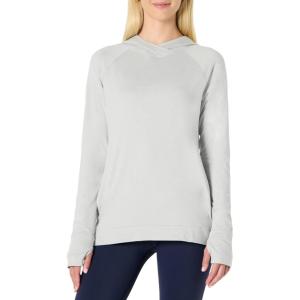 imageAmazon Essentials Womens Soft Stretch Performance Pullover with HoodSpace Dye Dove