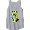 imageAmazon Essentials Marvel Miles Morales SpiderMan Bold Yellow Name Tank TopHeather Grey