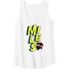 imageAmazon Essentials Marvel Miles Morales SpiderMan Bold Yellow Name Tank TopWhite