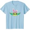 imageAmazon Essentials The Mandalorian Grogu Spring Easter Bunny Ears TShirtBaby Blue
