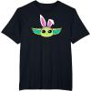 imageAmazon Essentials The Mandalorian Grogu Spring Easter Bunny Ears TShirtBlack