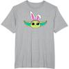 imageAmazon Essentials The Mandalorian Grogu Spring Easter Bunny Ears TShirtHeather Grey