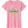 imageAmazon Essentials The Mandalorian Grogu Spring Easter Bunny Ears TShirtPink