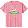 imageAmazon Essentials The Mandalorian Grogu Spring Easter Bunny Ears TShirtPink