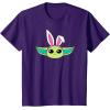 imageAmazon Essentials The Mandalorian Grogu Spring Easter Bunny Ears TShirtPurple