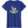 imageAmazon Essentials The Mandalorian Grogu Spring Easter Bunny Ears TShirtRoyal Blue