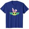 imageAmazon Essentials The Mandalorian Grogu Spring Easter Bunny Ears TShirtRoyal Blue