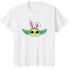 imageAmazon Essentials The Mandalorian Grogu Spring Easter Bunny Ears TShirtWhite