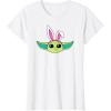 imageAmazon Essentials The Mandalorian Grogu Spring Easter Bunny Ears TShirtWhite