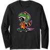 imageAmazon Essentials Guardians of the Galaxy Skateboarding Rocket Long Sleeve TShirtBlack