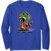 imageAmazon Essentials Guardians of the Galaxy Skateboarding Rocket Long Sleeve TShirtRoyal Blue