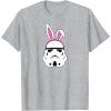 imageAmazon Essentials Star Wars Stormtrooper Spring Easter Bunny Ears TShirtHeather Grey